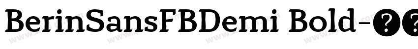 BerinSansFBDemi Bold字体转换